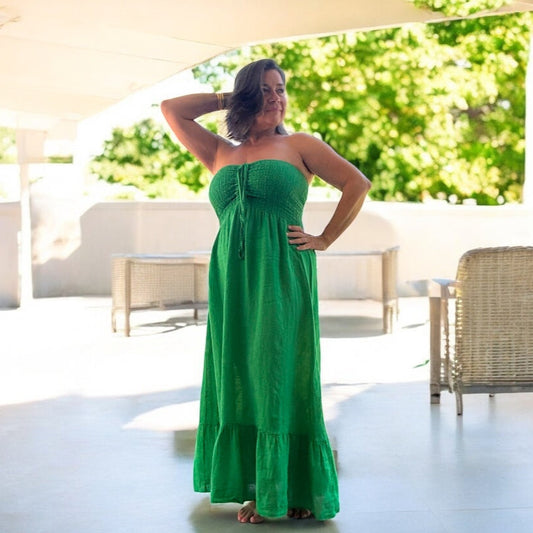 Angela Maxi Linen Dress