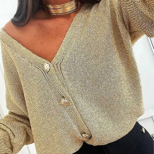 Alessia Gold Shimmer Cardigan