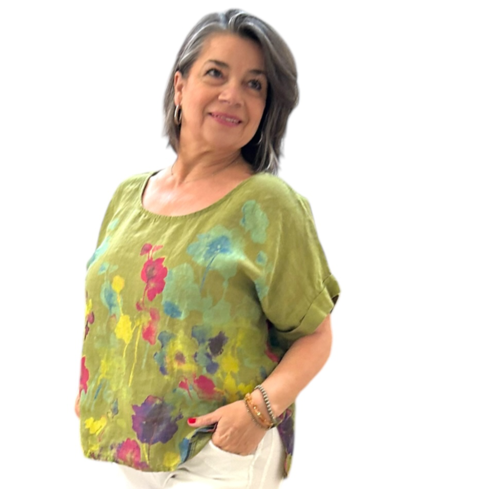 Flora Linen Top *BEST SELLER*