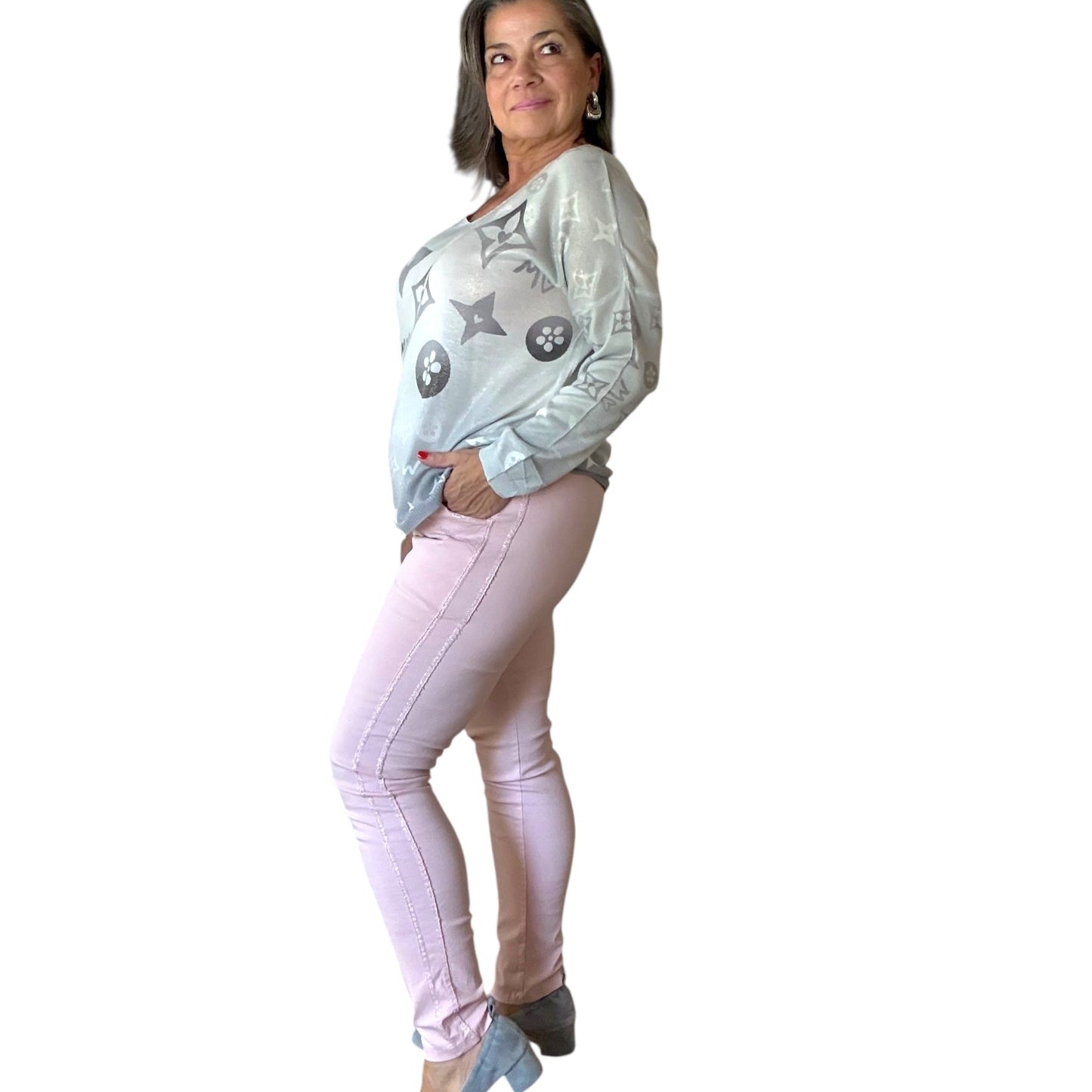 Italian Magic Pants With a Subtle Chic Glam Side Panel *2025 BEST SELLER*