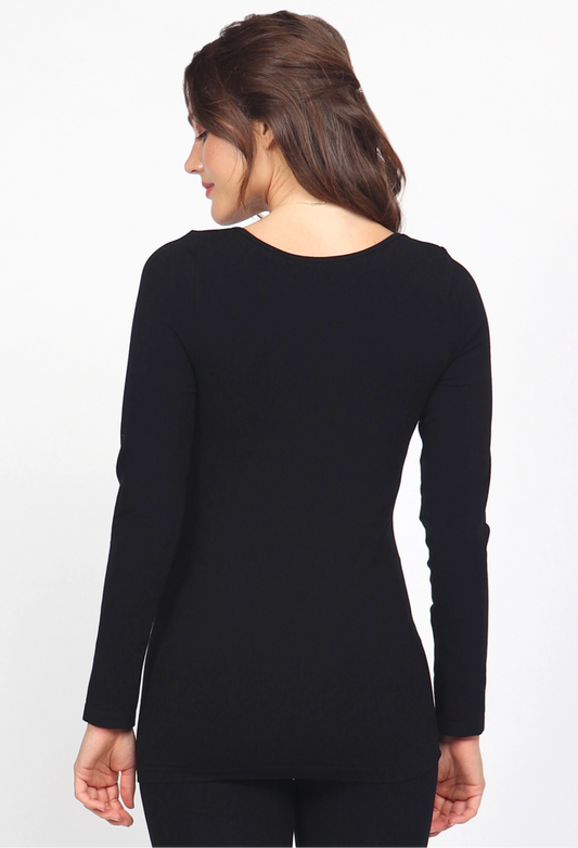 Seamless Second Skin Long-Sleeved Bodycon Top
