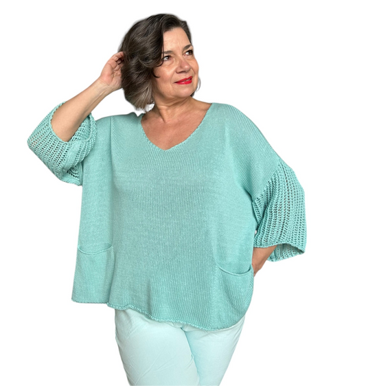 The Isla Cotton Sweater Top