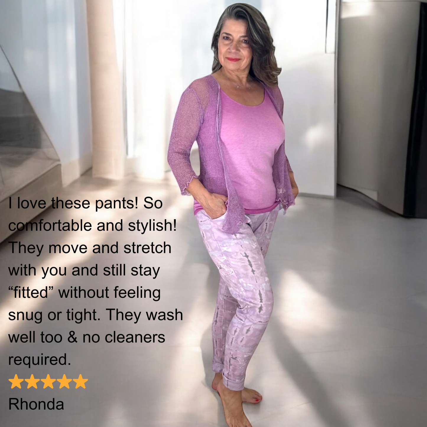 Lavender Dreams Italian Magic Pants