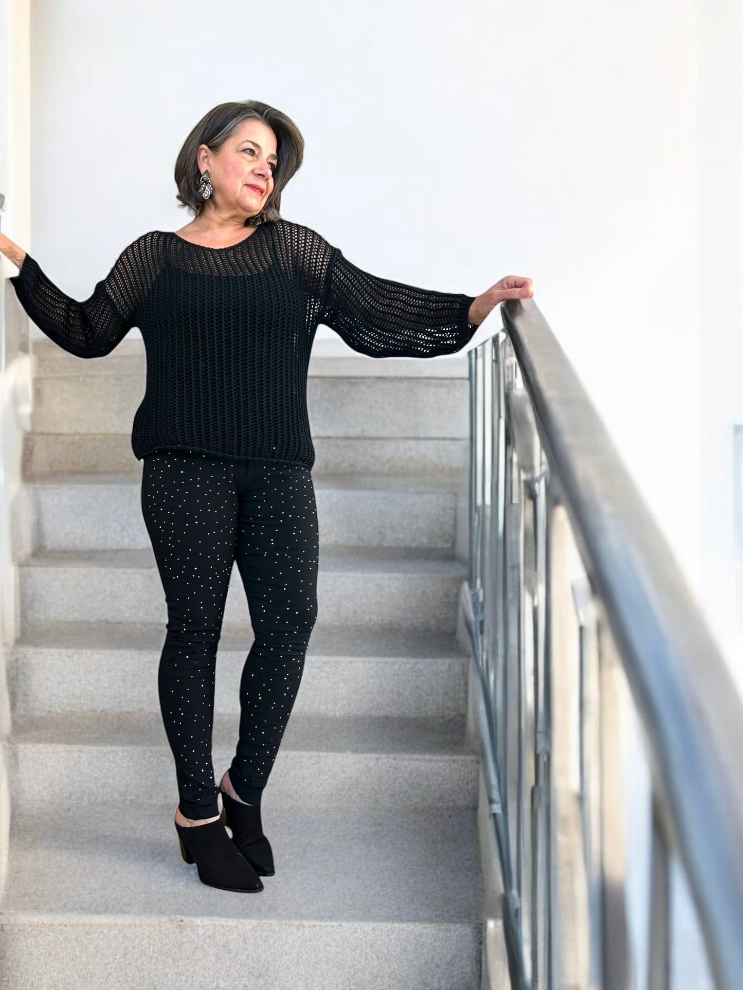 Breezy Crochet V-Neck Top