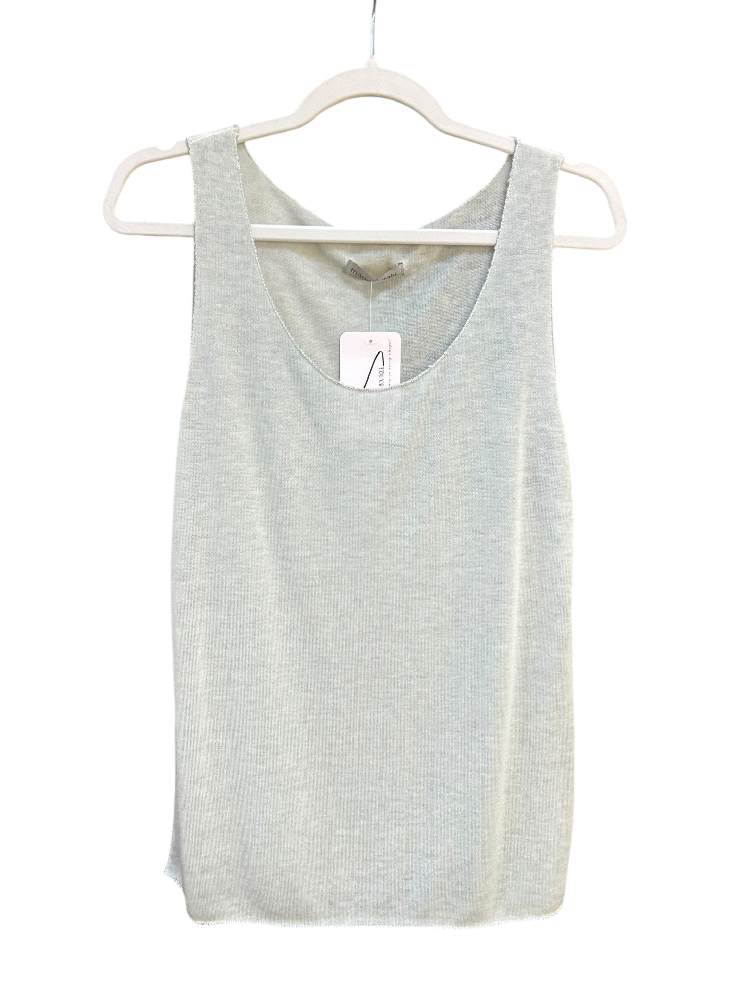 Summer tank top with silver accent