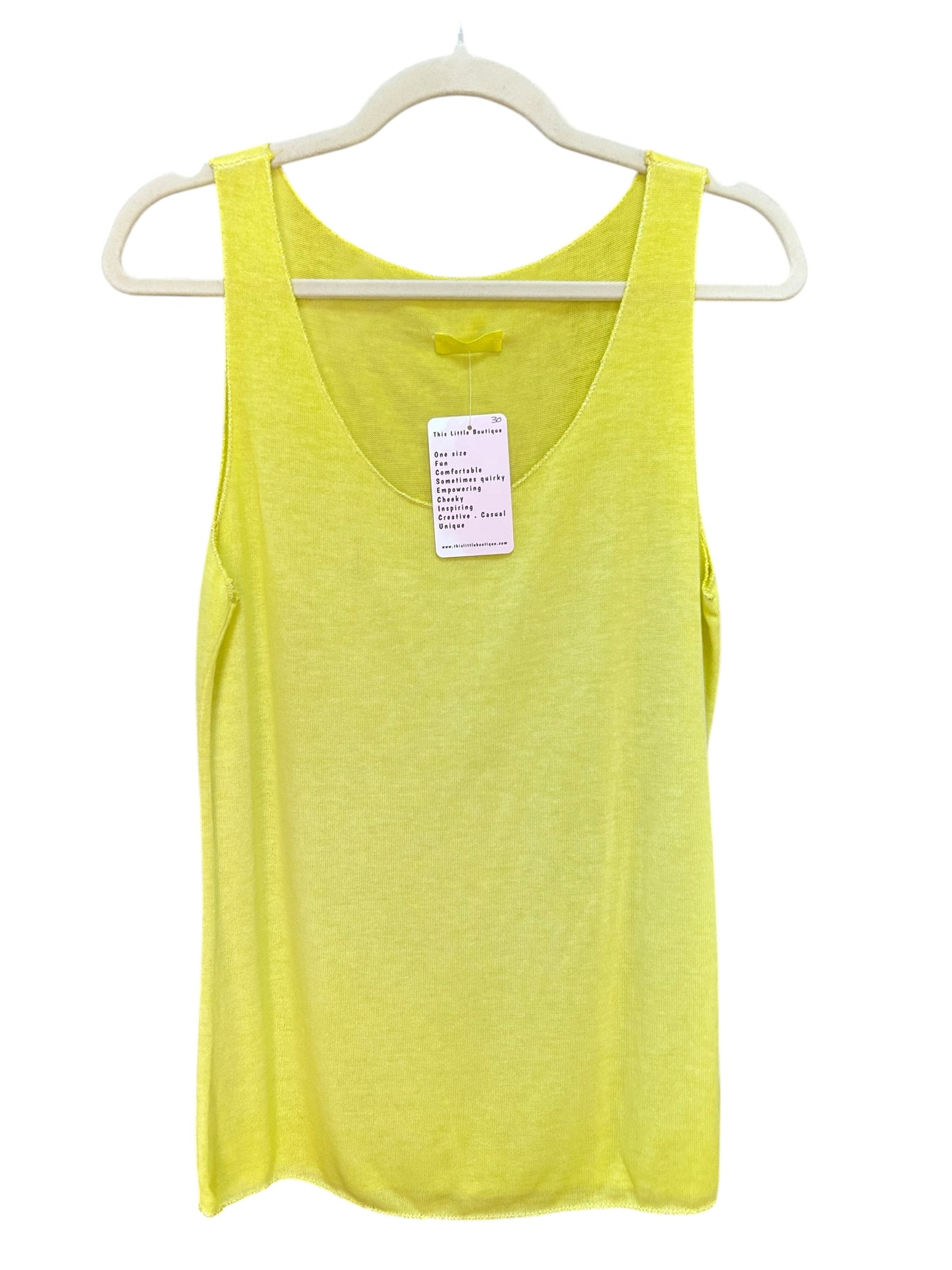 Summer tank top with silver accent