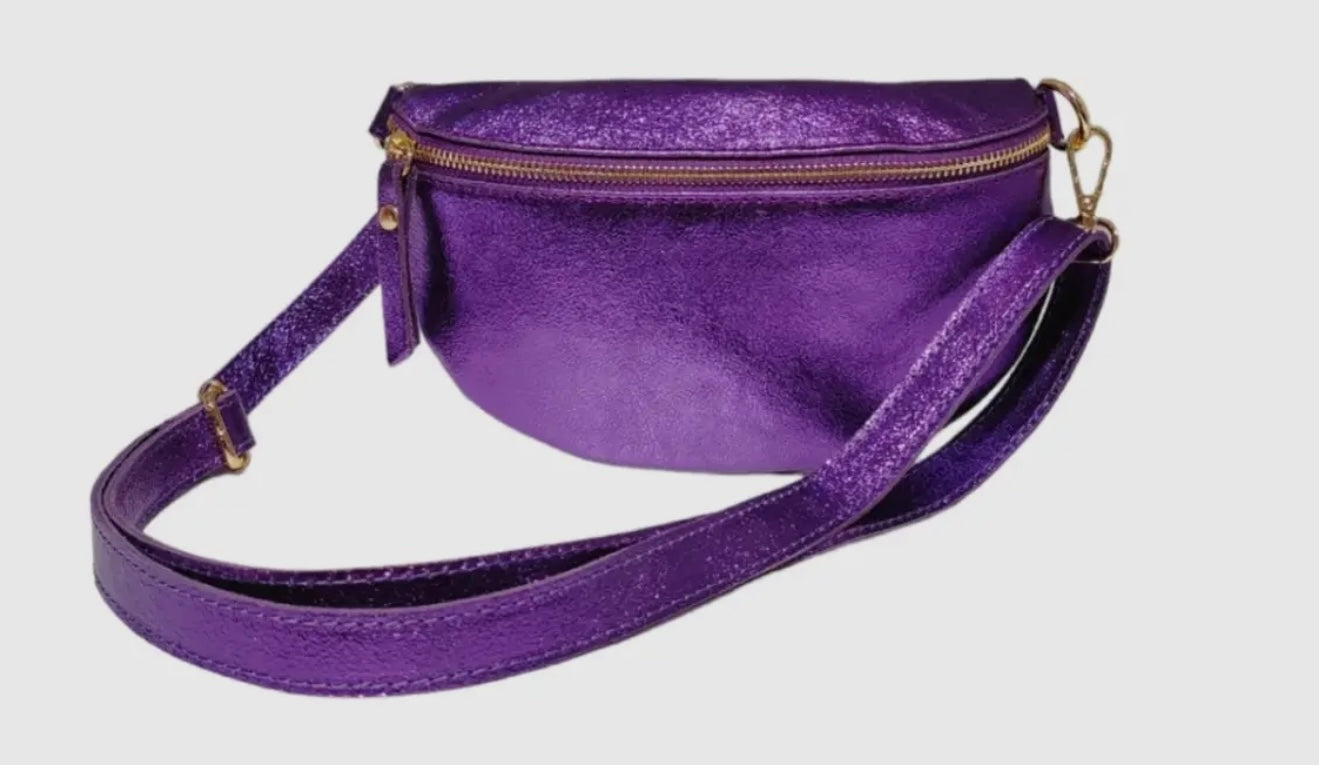 Georgia leather / suede crossbody bag - assorted colors