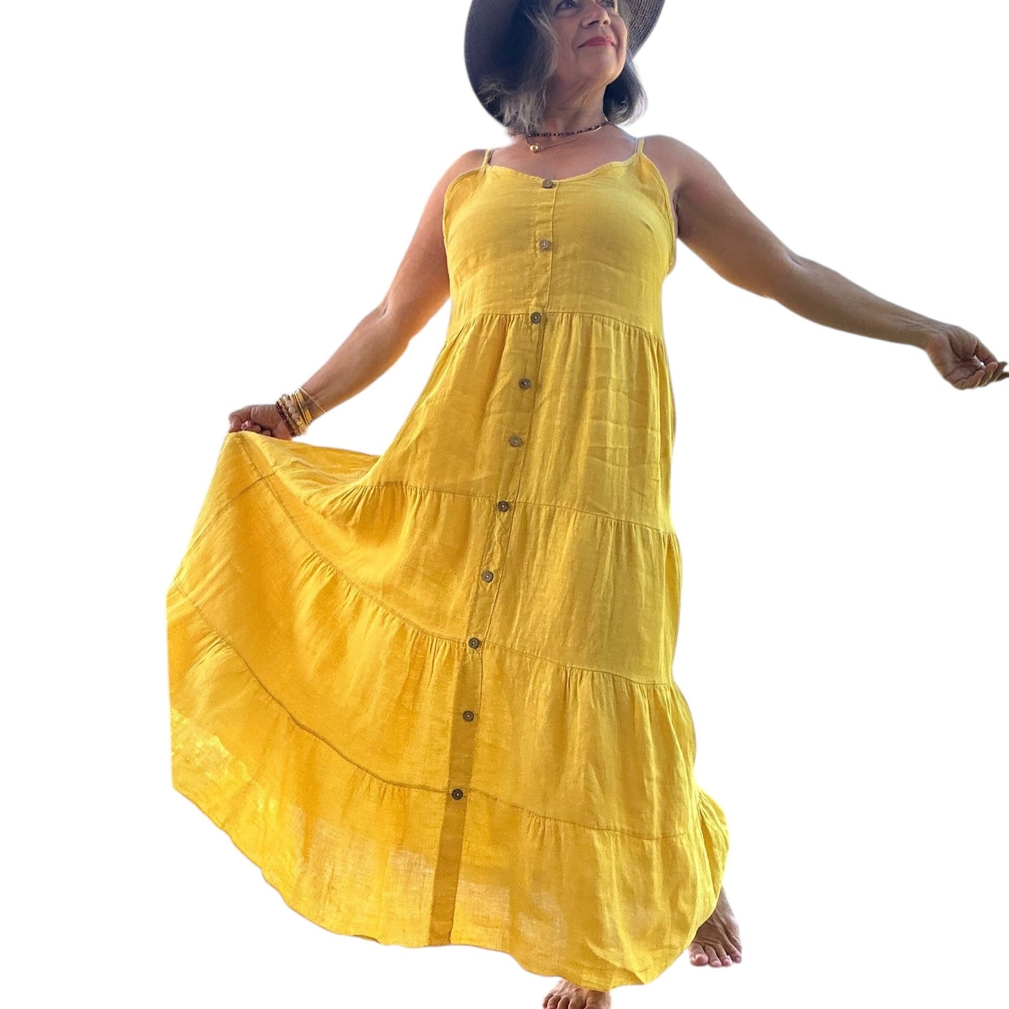 Viviana Yellow Maxi Dress