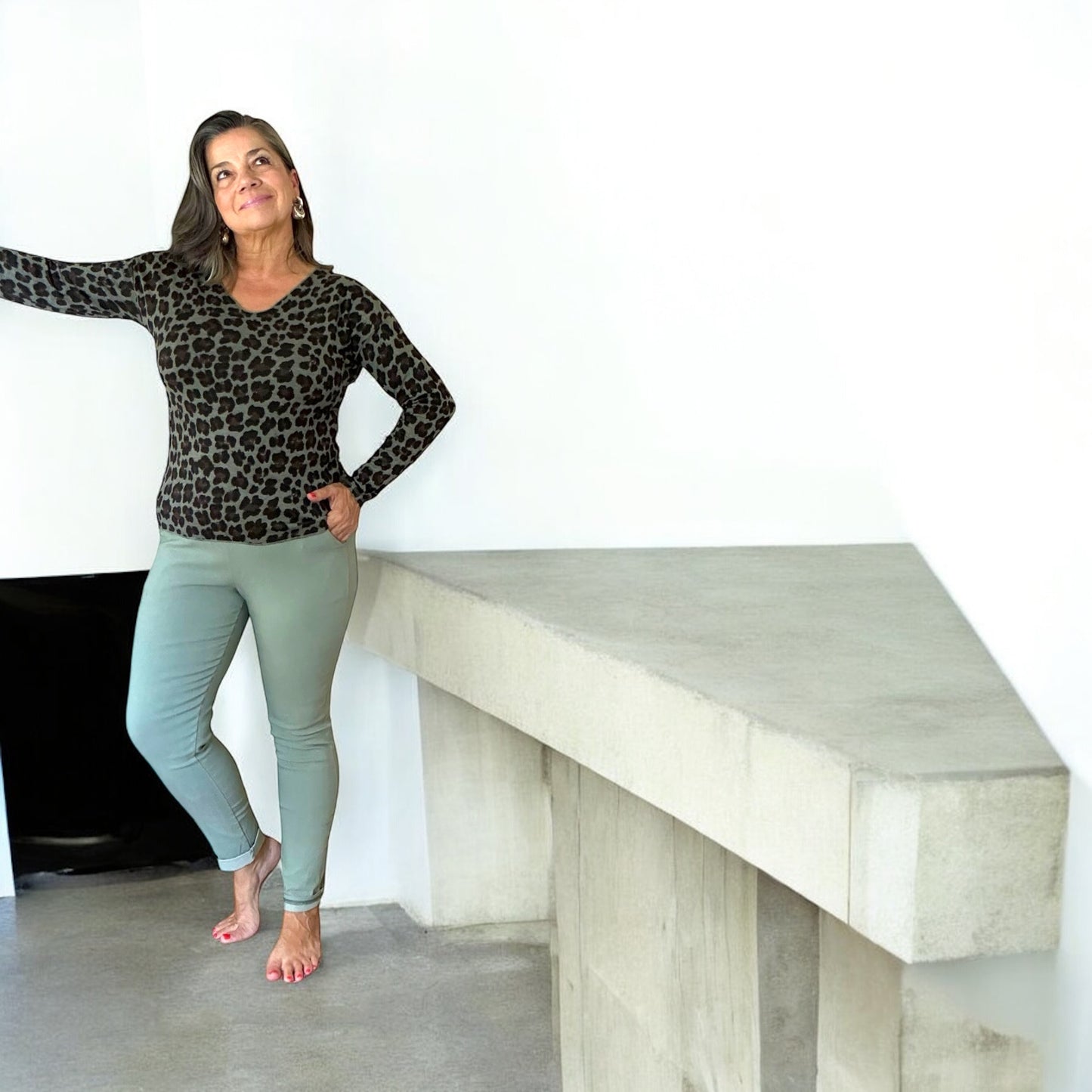 Everyday Leopard V-Neck