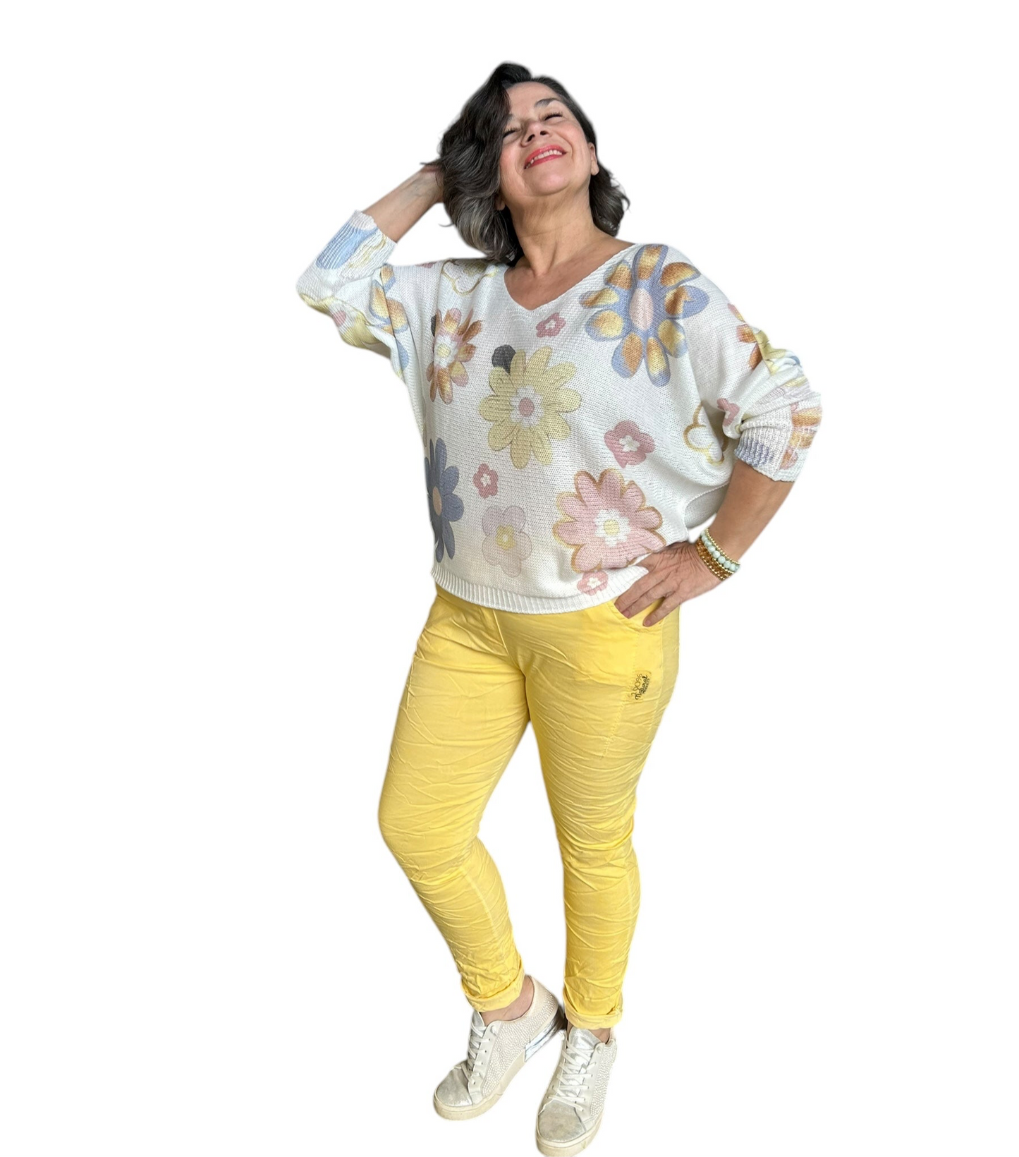 The soft bloom fine knit top