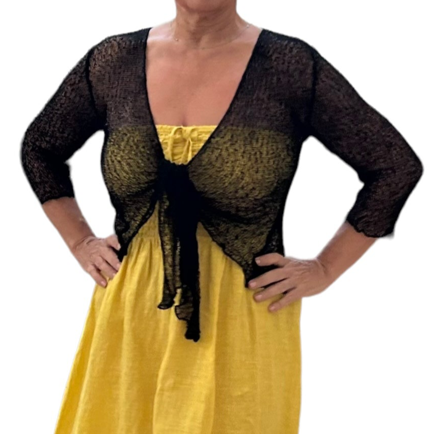 Angela Maxi Linen Dress