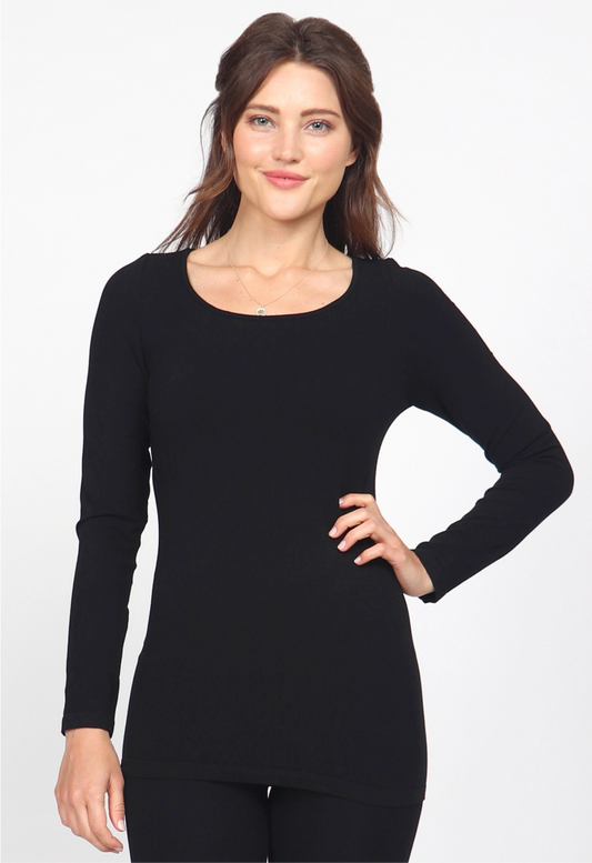Seamless Second Skin Long-Sleeved Bodycon Top