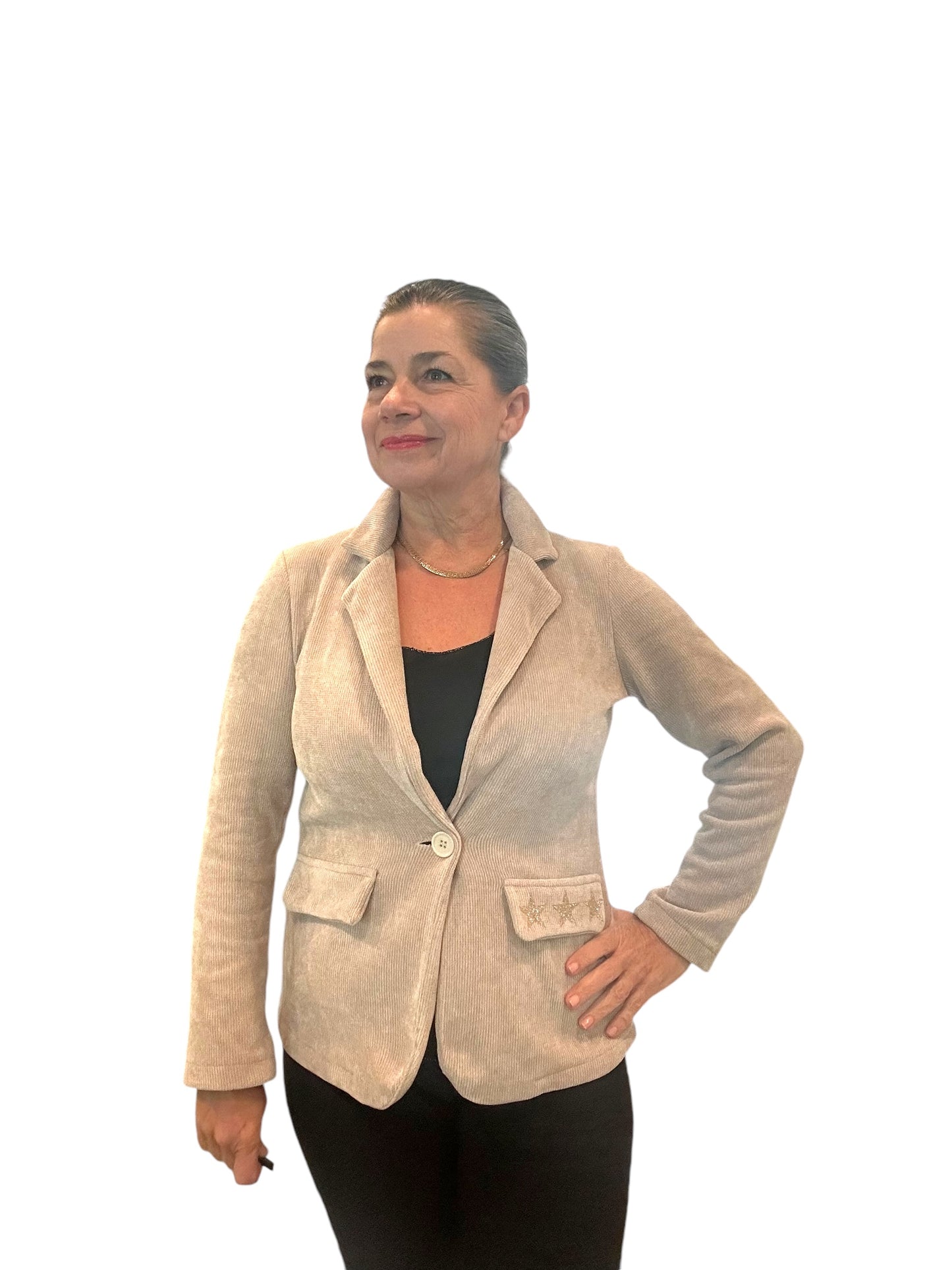 Beige Star Authority Jacket