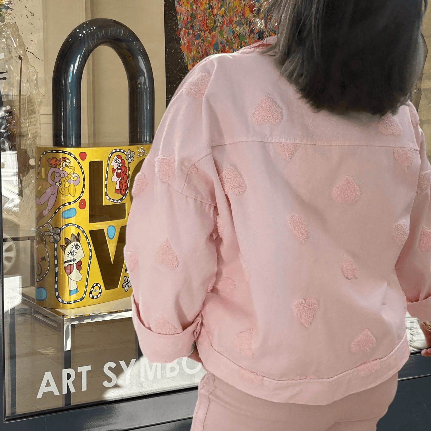 Amour Pink Denim Jacket Amour Pink Denim Jacket