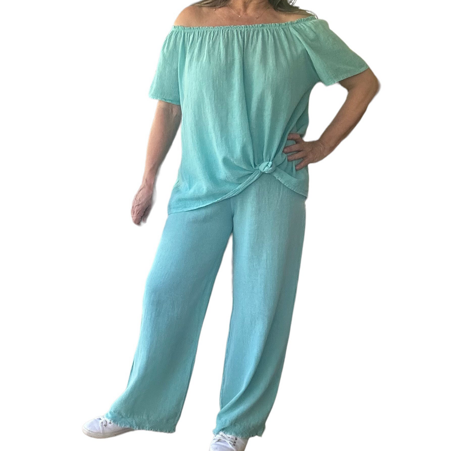 Catalina wide leg cotton pants