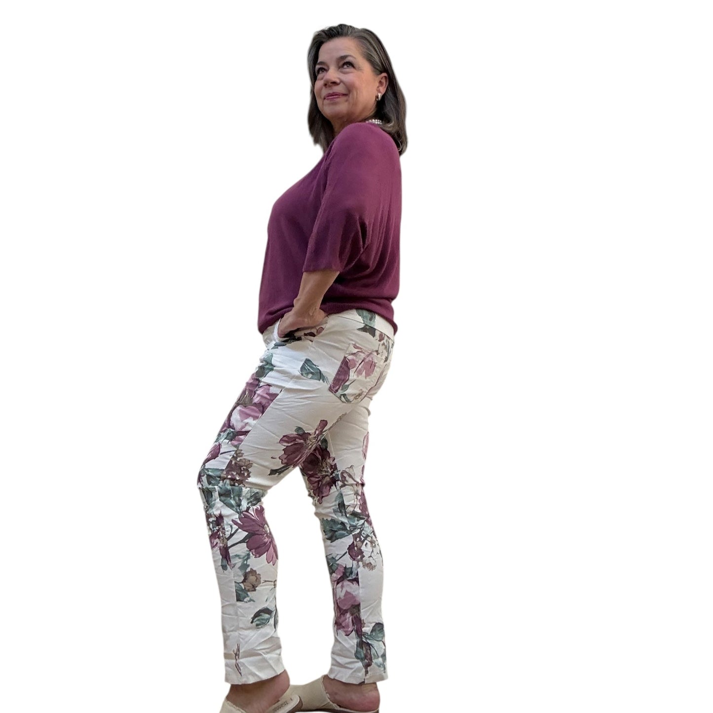 Wild Orchid & Cream Haze Italian Magic Pants