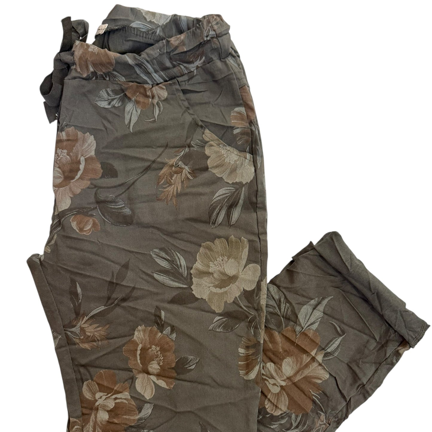 Floral Ember Italian Magic Pants