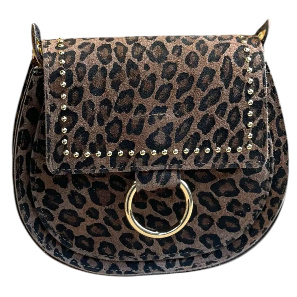 Animal Print Suede Bag