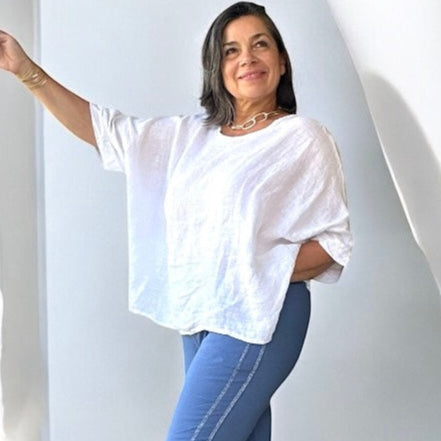 Lucia linen blouse