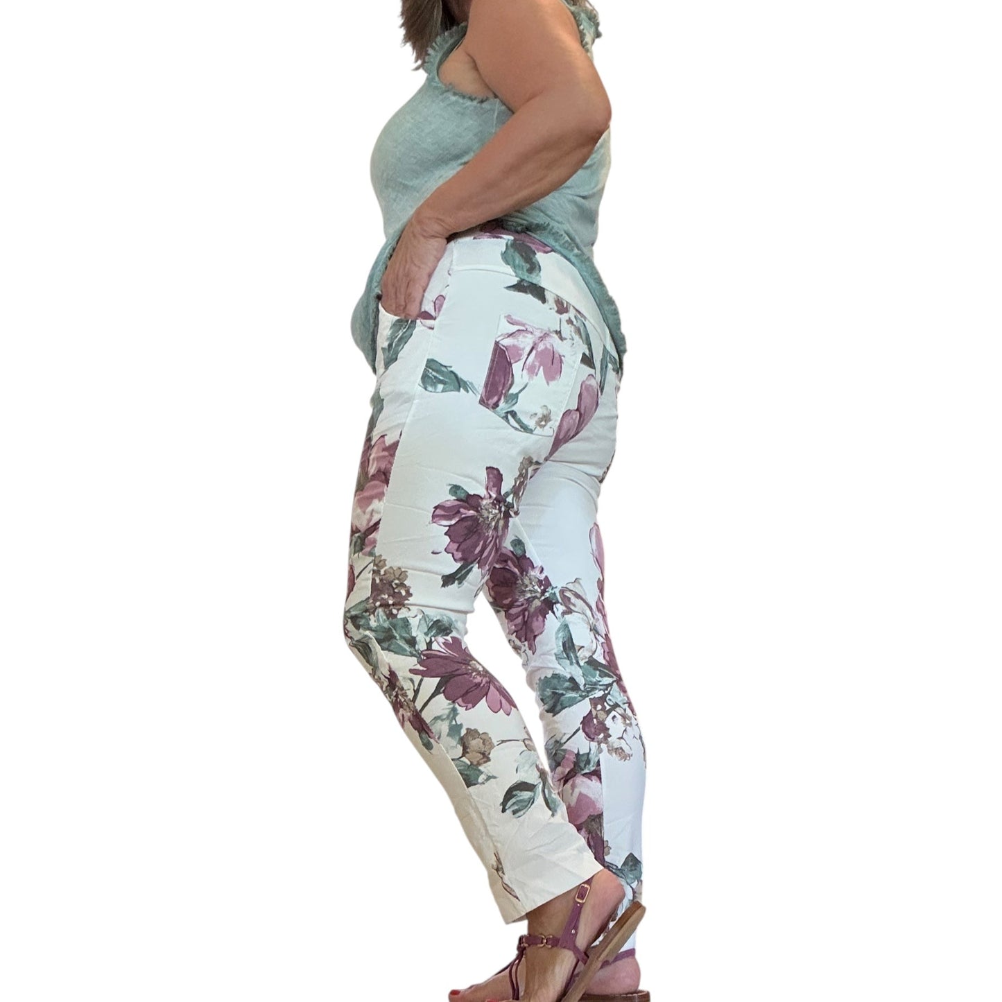 Wild Orchid & Cream Haze Italian Magic Pants