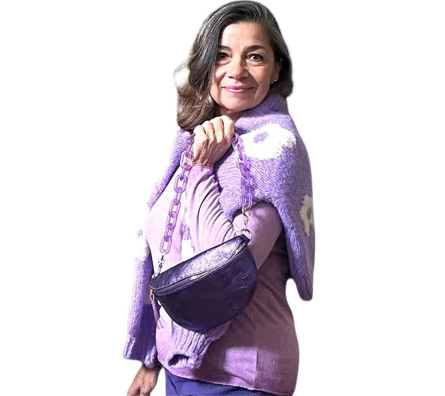 Georgia leather / suede crossbody bag - assorted colors