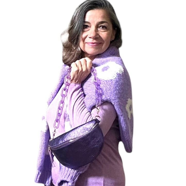 Georgia leather / suede crossbody bag - assorted colors