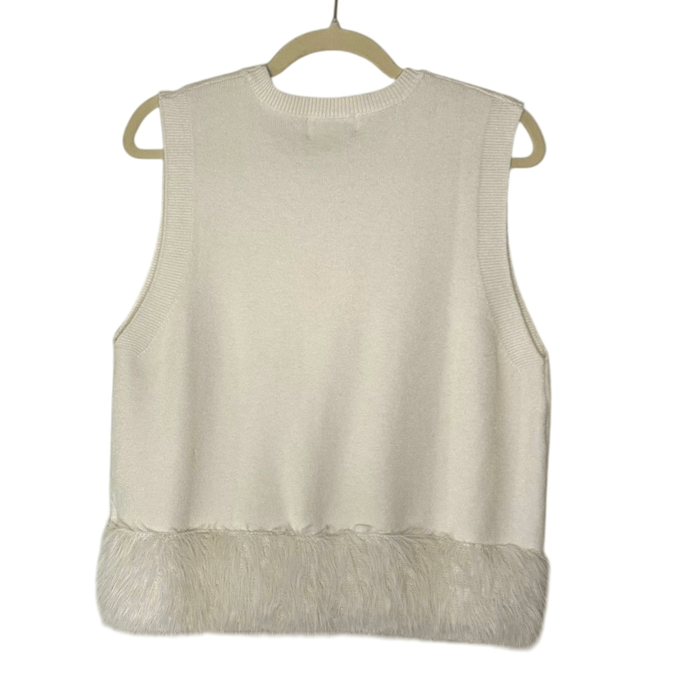 Fringed Sleeveless Sweater Top Fringed Sleeveless Sweater Top