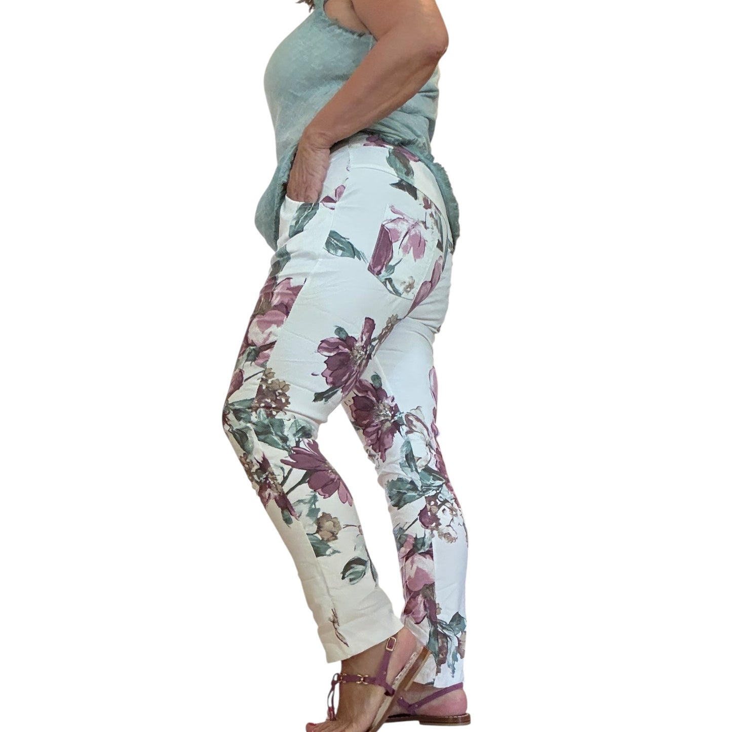 Wild Orchid & Cream Haze Italian Magic Pants