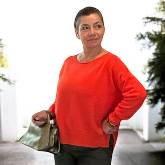 Bella Tangerine Sweater