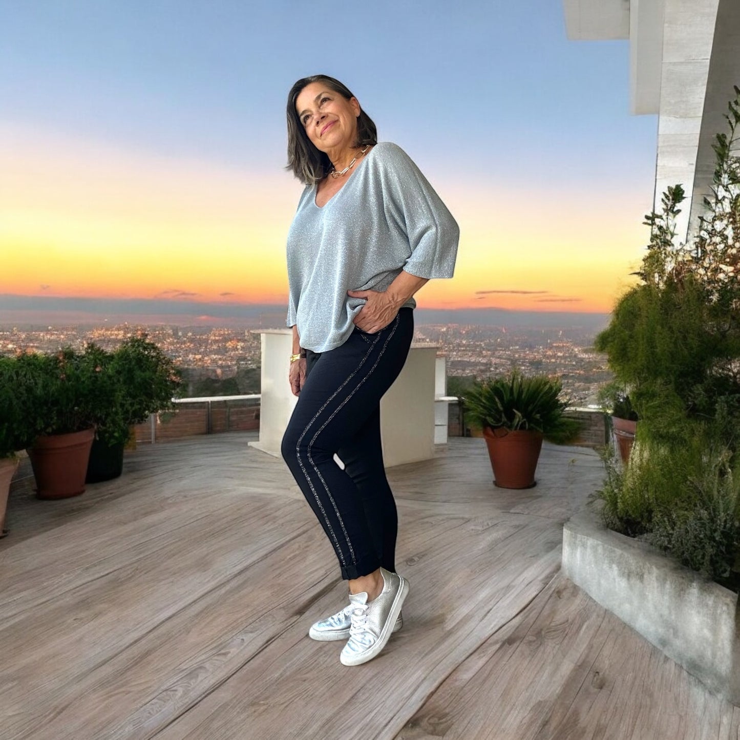 Elegant Whisper Light Knit Top