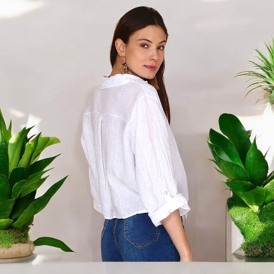 Francesca linen shirt