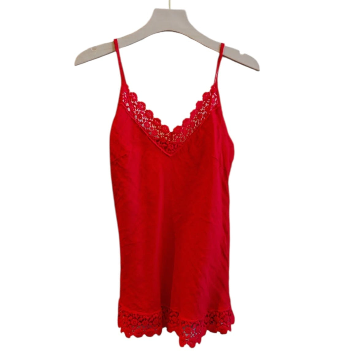 Summer Grace Linen & Lace tank top