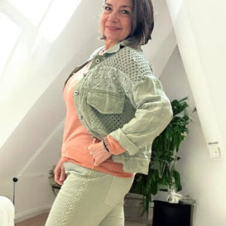 Boho Style Linen Jacket
