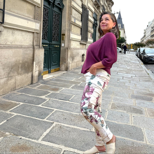 Wild Orchid & Cream Haze Italian Magic Pants