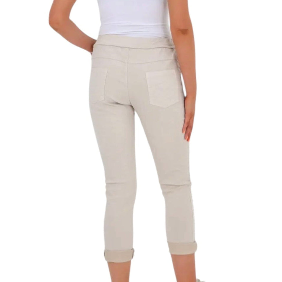 * BEST SELLER * Studs & diamante Italian magic pants