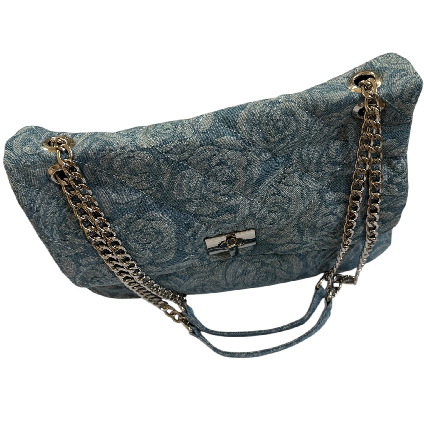 The Blossom Denim Shoulder Bag