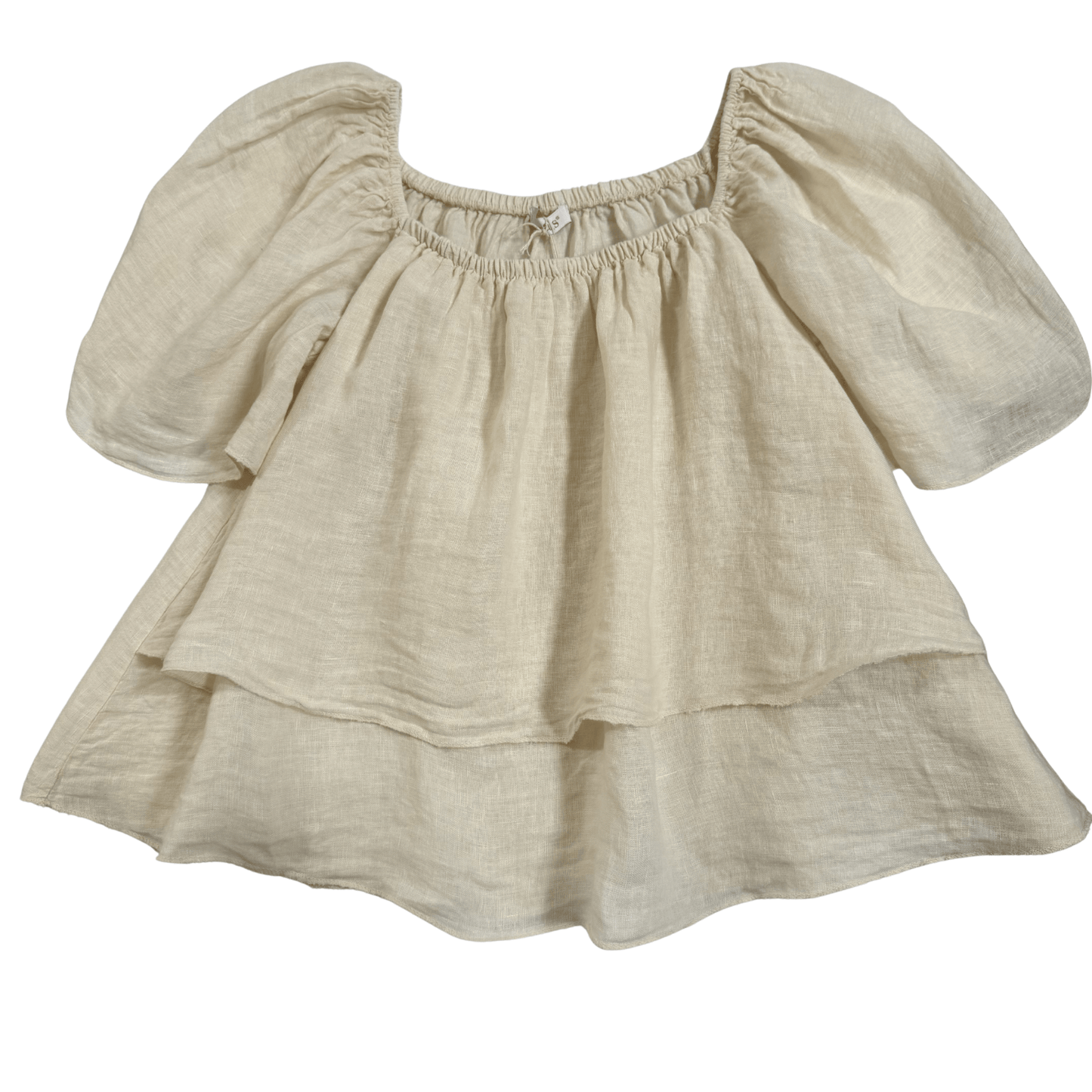 Flowy Off The Shoulder Linen Top Flowy Off The Shoulder Linen Top