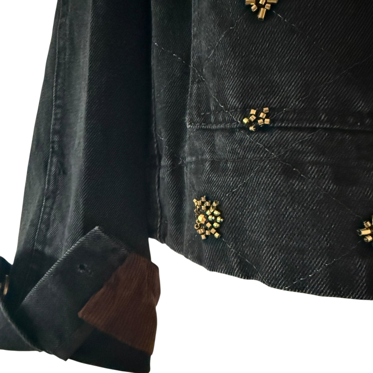 Luxe Black Denim Jacket