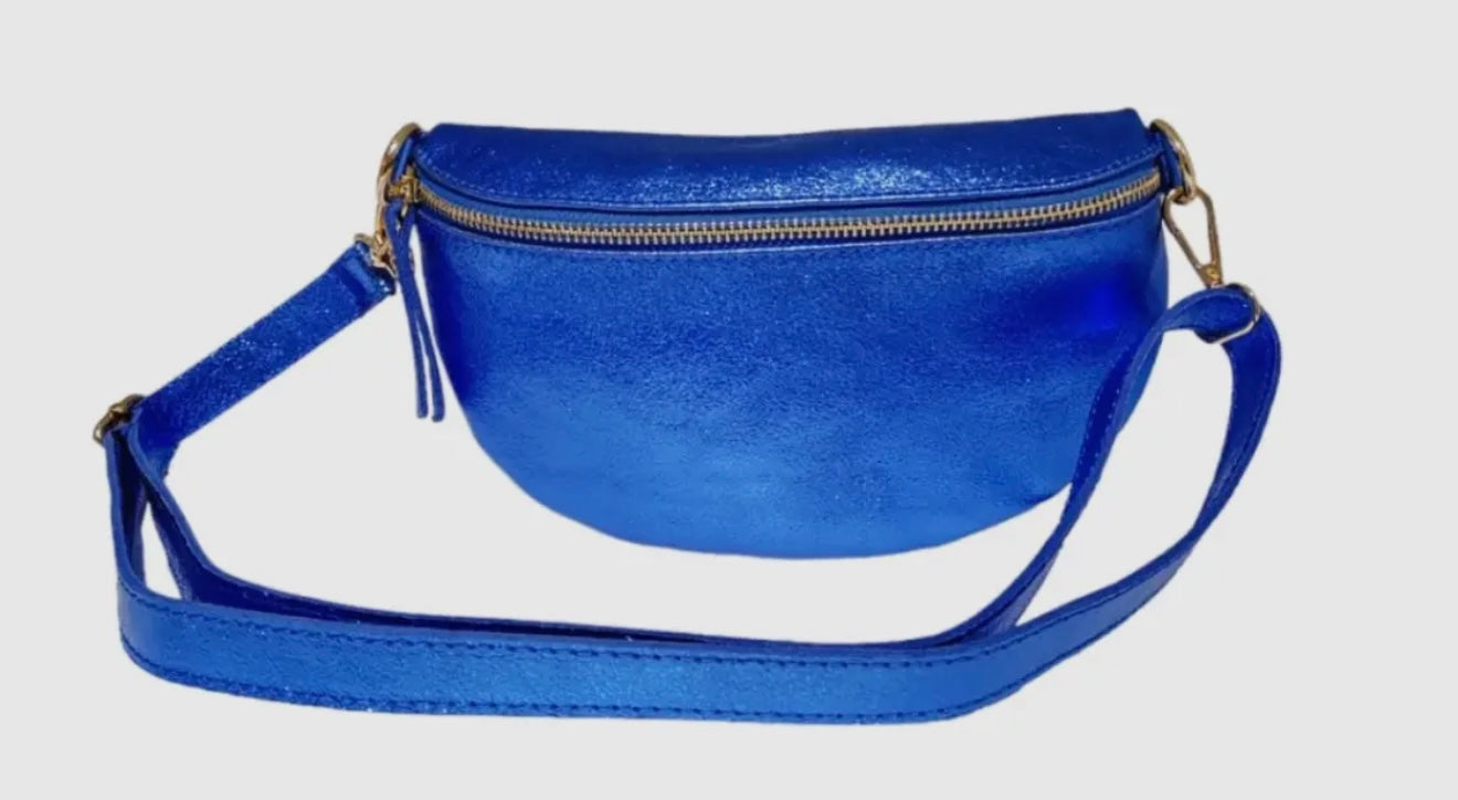 Georgia leather / suede crossbody bag - assorted colors