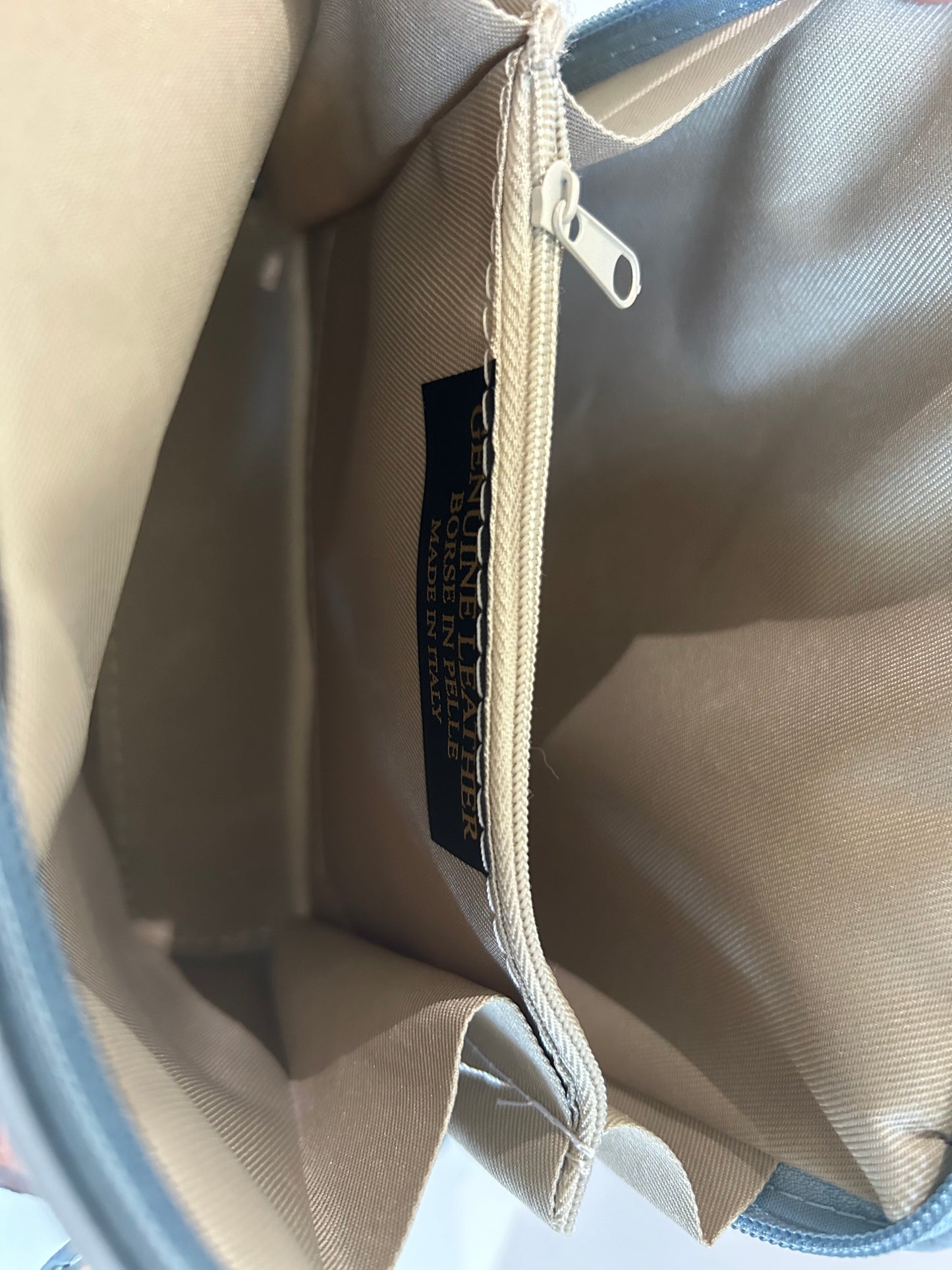 Light blue Marbella leather bag