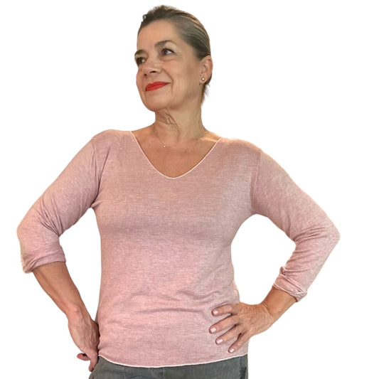Soft Rose V-Neck Knit Top Soft Rose V-Neck Knit Top for Every Occasion