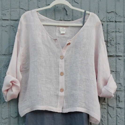 Sheer Linen Top / Jacket