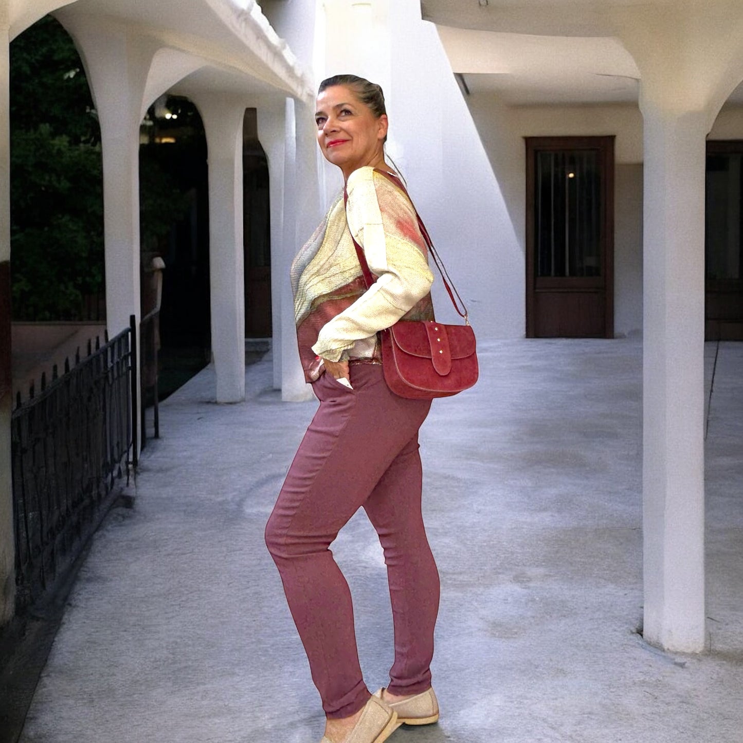 Soft Swirl Lightweight Knit Top