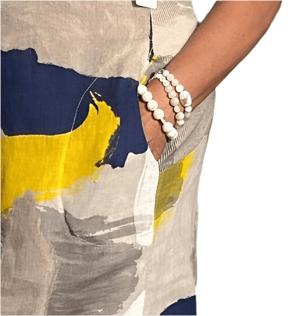Abstract Print Linen Dress Abstract Print Linen Dress