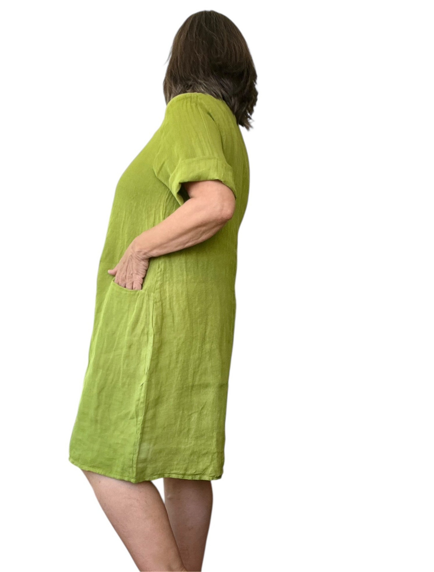Linen Dress With Pockets