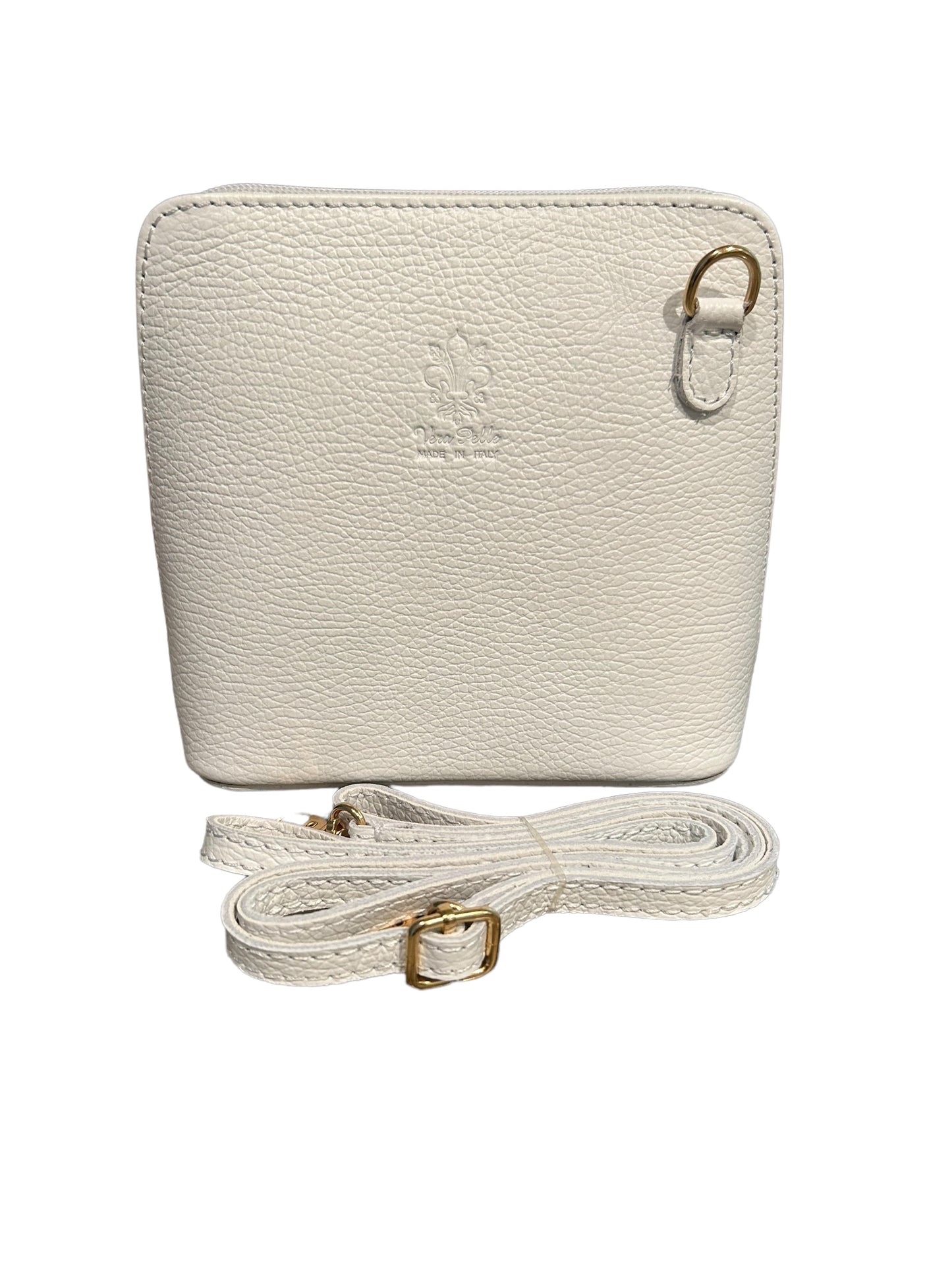 White Marbella leather bag