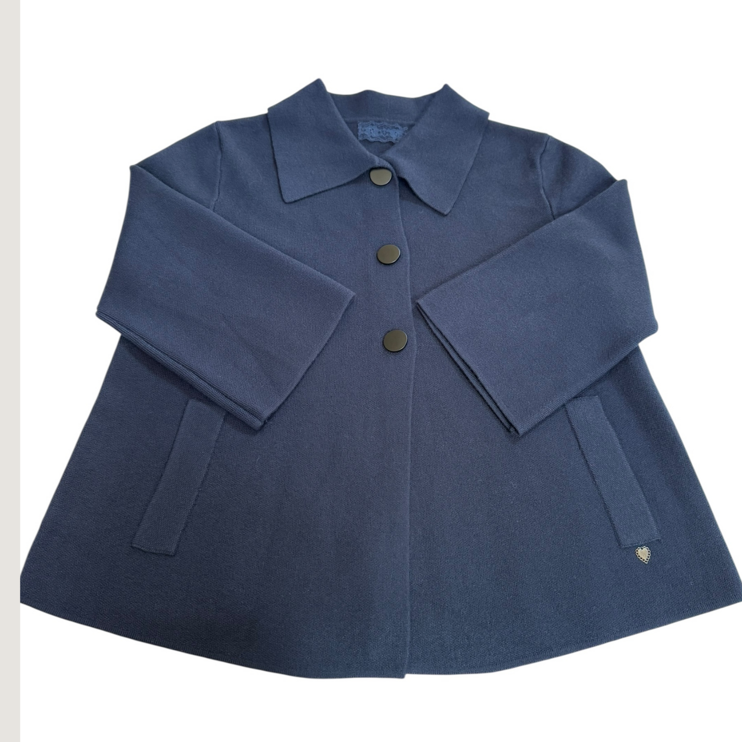 Navy Blue Sweater Jacket