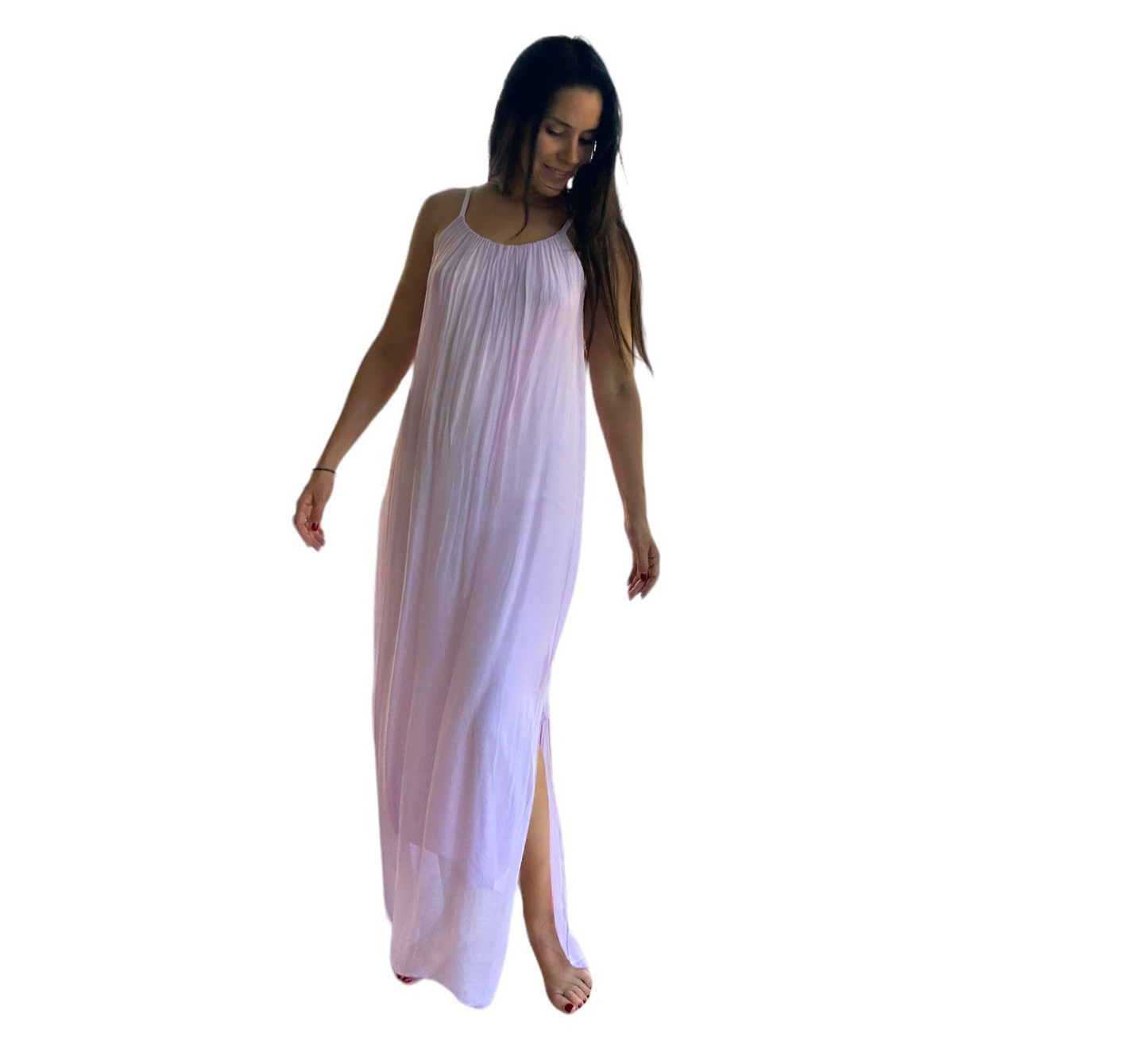 Lavender Venus silk dress