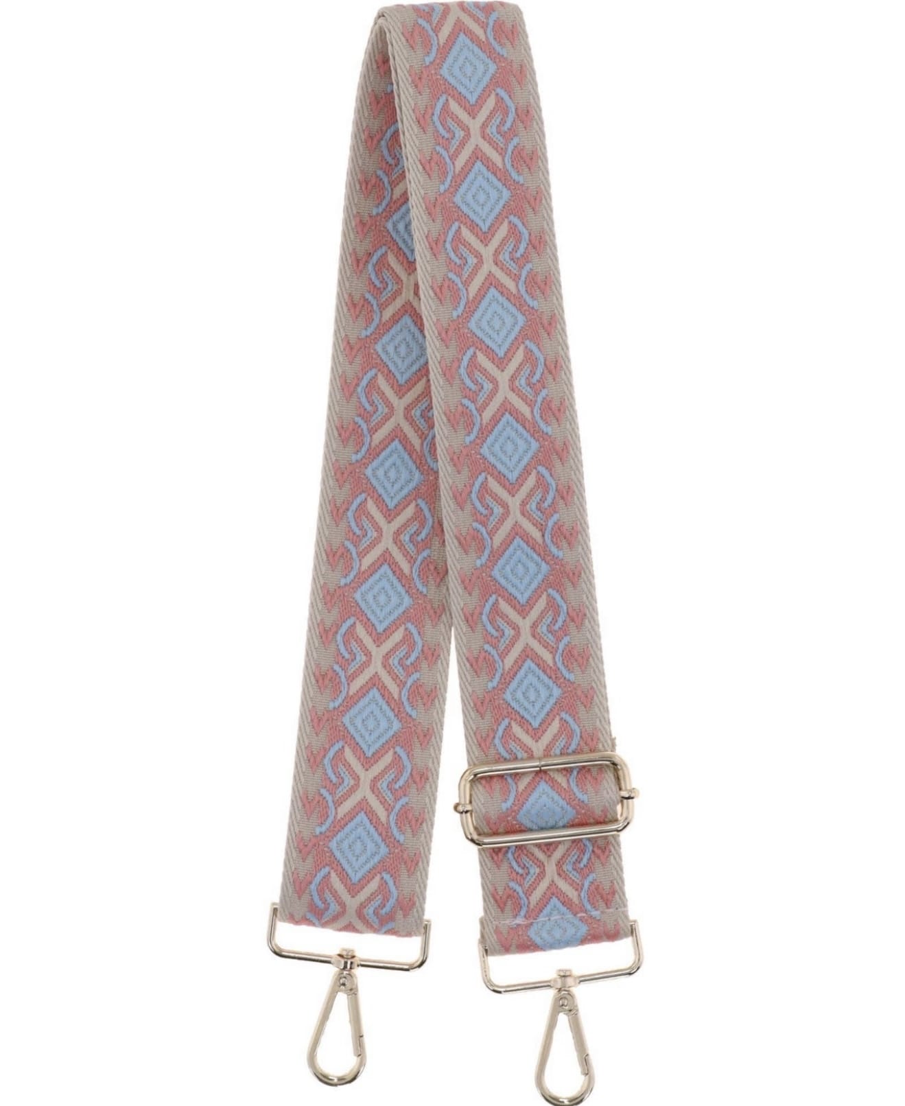 Woven Guitar Style Bag Strap Cream and Yellow Flower Interchangeable Bag Strap - Adjustable