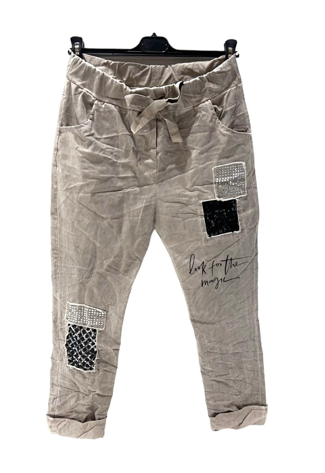 Taupe Italian magic pants
